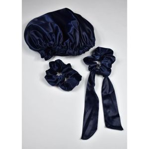 A Tiny Moppet-Satin Bonnet and Scrunchies combo - ATM-0080