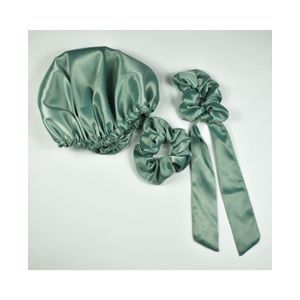 A Tiny Moppet-Satin Bonnet and Scrunchies combo - ATM-0082