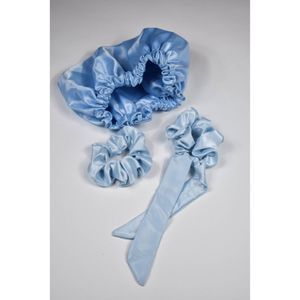 A Tiny Moppet-Satin Bonnet and Scrunchies combo - ATM-0085