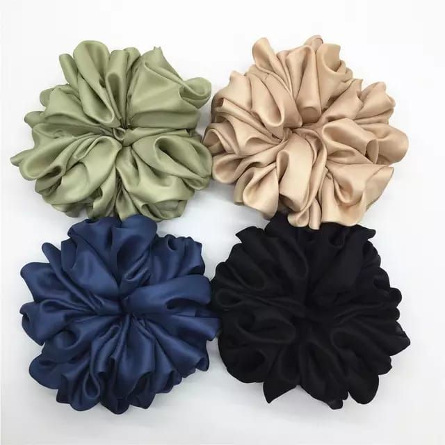 A Tiny Moppet-Satin Scrunchies Xxl Combo | Count 4 - ATM-0116