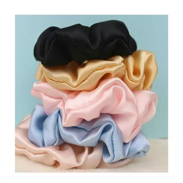 A Tiny Moppet-Satin Scrunchies Combo | Count 5 - ATM-0120