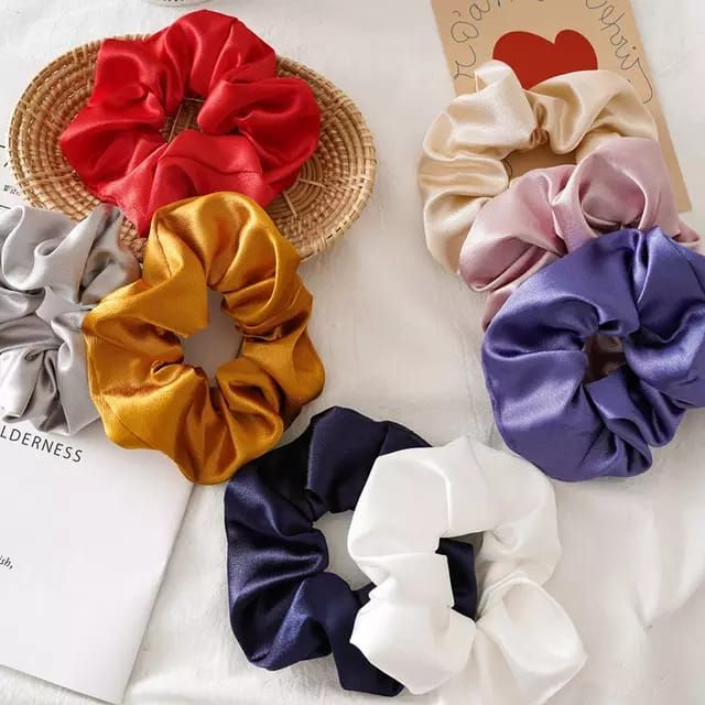 A Tiny Moppet-Satin Scrunchies Combo | Count 8 - ATM-0127