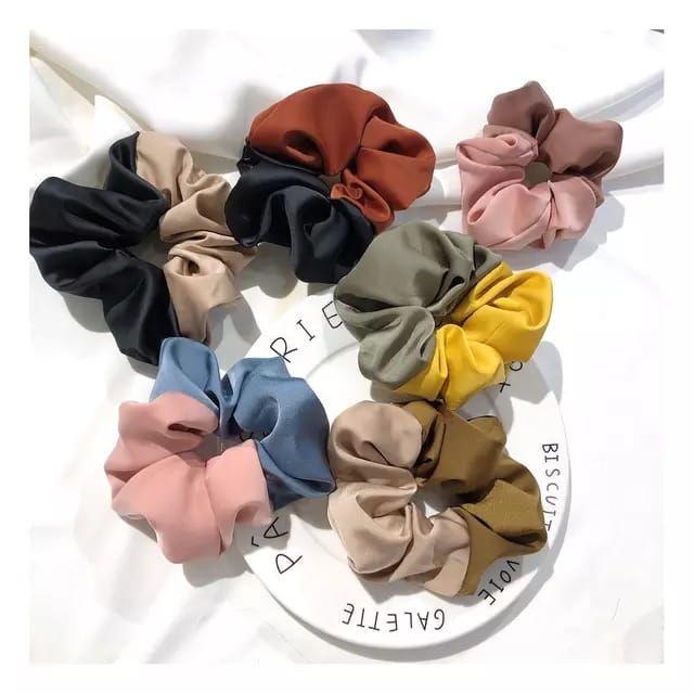 A Tiny Moppet-Satin Scrunchies Combo | Count 6 - ATM-0129