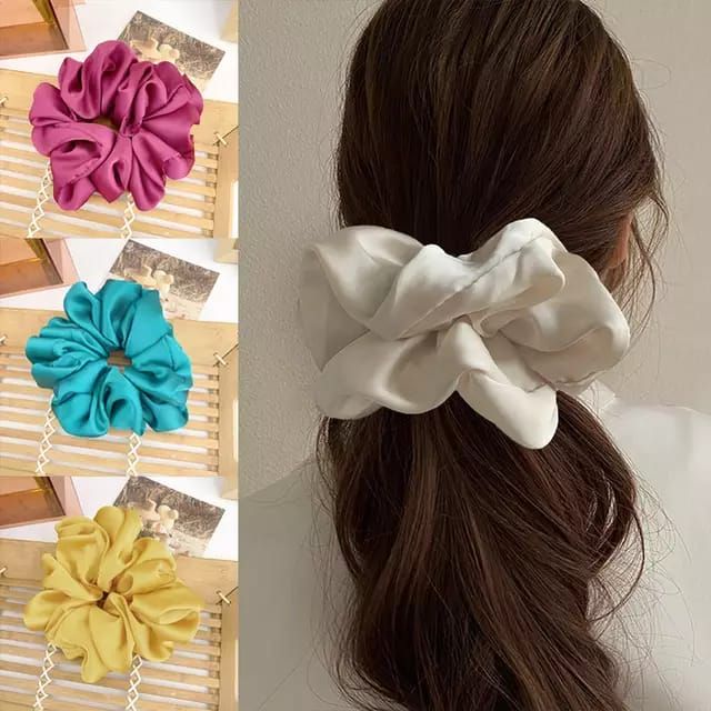 A Tiny Moppet-Satin Scrunchies Xxl Combo | Count 4 - ATM-0130