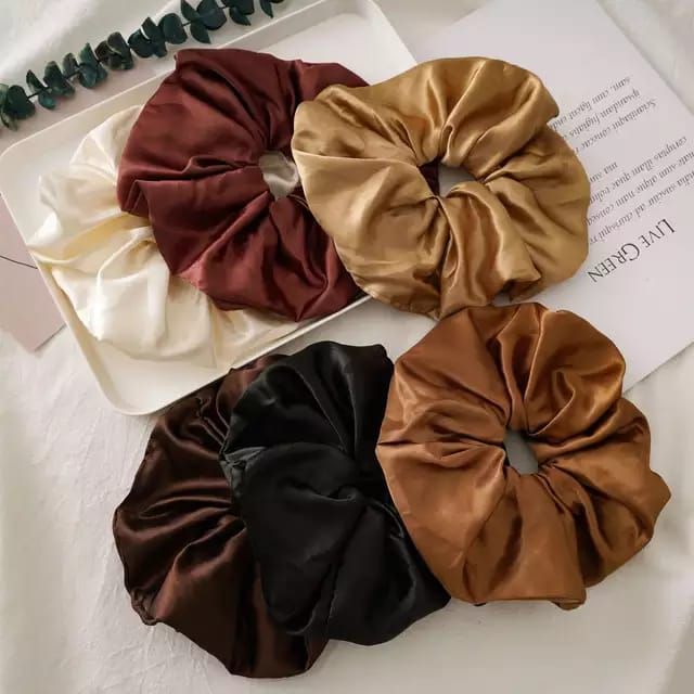 A Tiny Moppet-Satin Scrunchies Combo | Count 6 - ATM-0140
