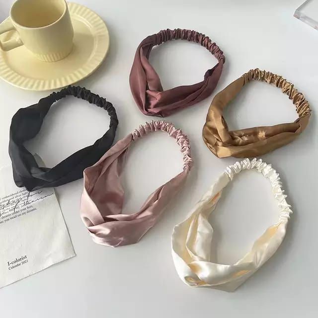 A Tiny Moppet-Silky Satin Headbands | Count 5 - ATM-0153