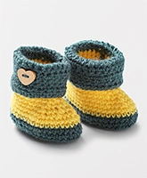 Cuffed Button Booties