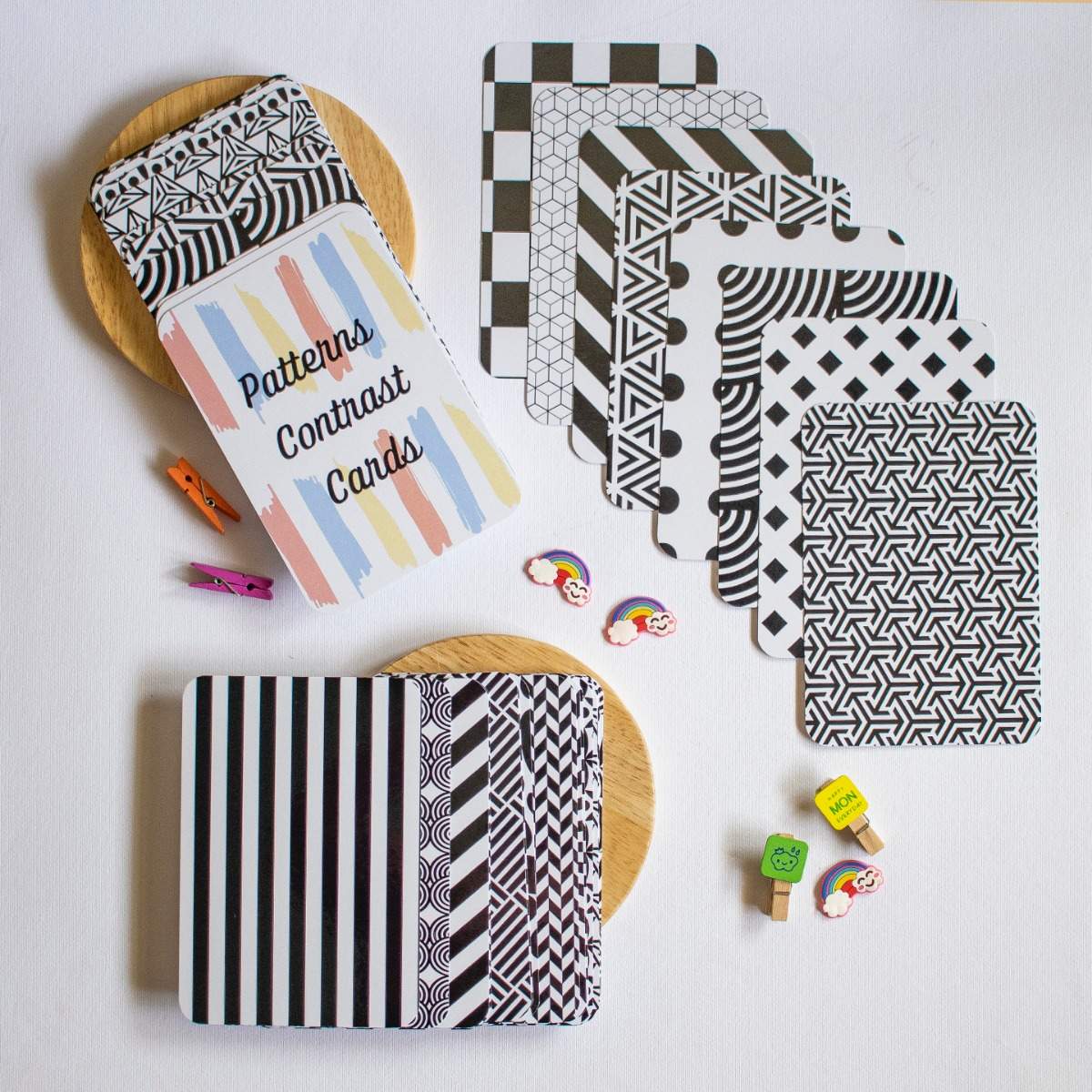 Big Sized High Contrast Pattern Cards