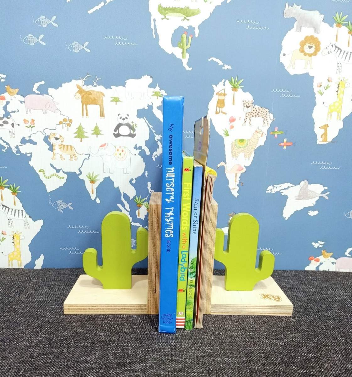 Bronze Kiwano Book Ends (Green)