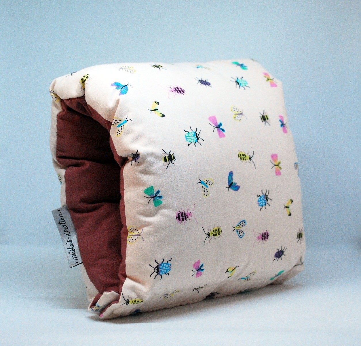 NAP: NURSING ARM PILLOW - BUTTERFLY WITH DEEP BURGANDY