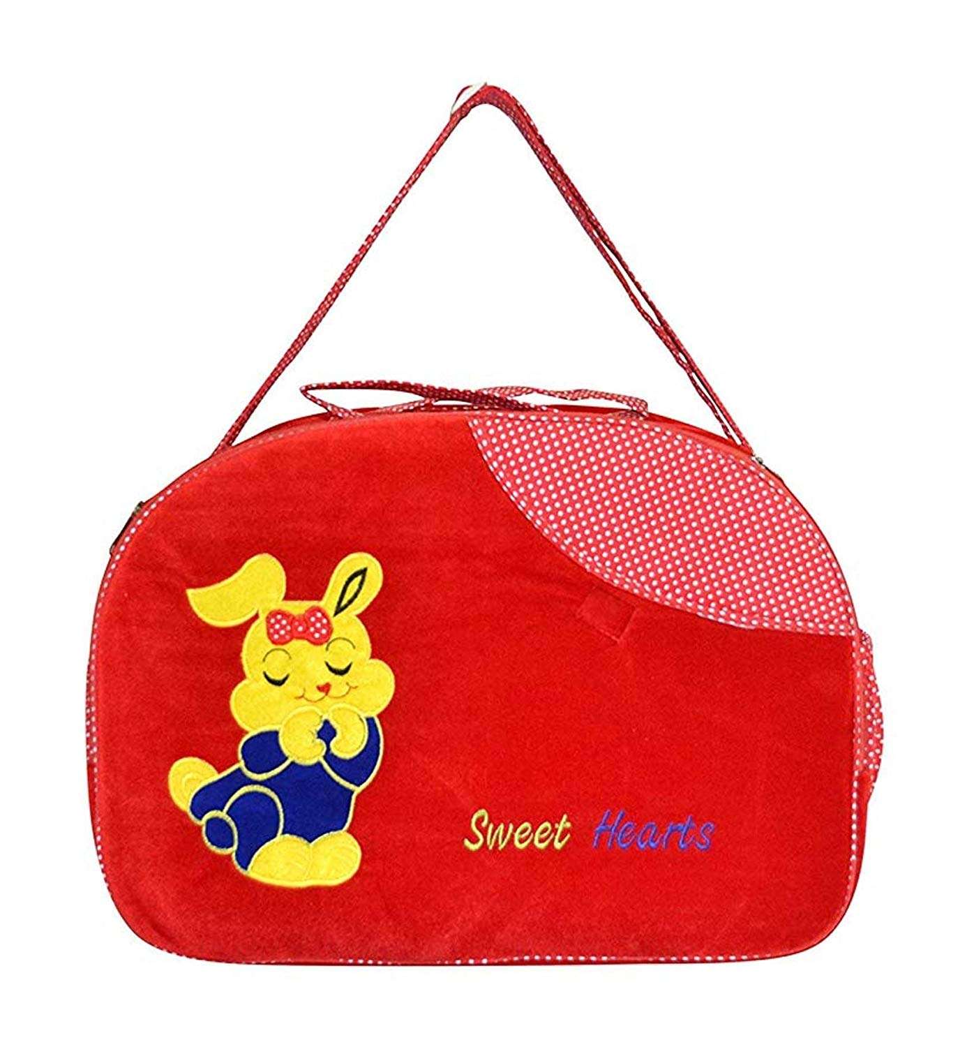 Love Baby Velvet Cloth Bag Multi-Utility - DBB32 Red