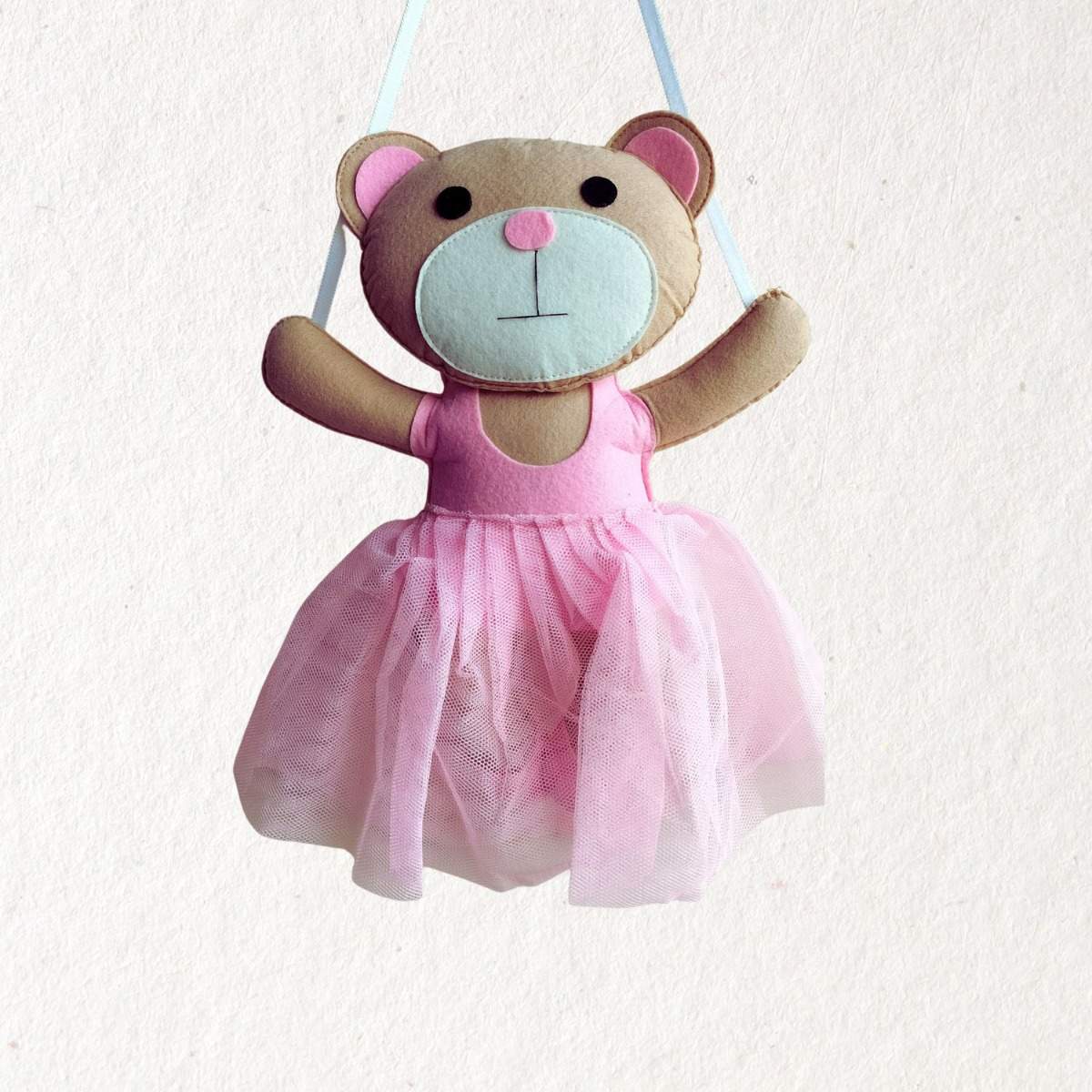 Junior Teddy Doll Personalised Name Hanging-Made to Order
