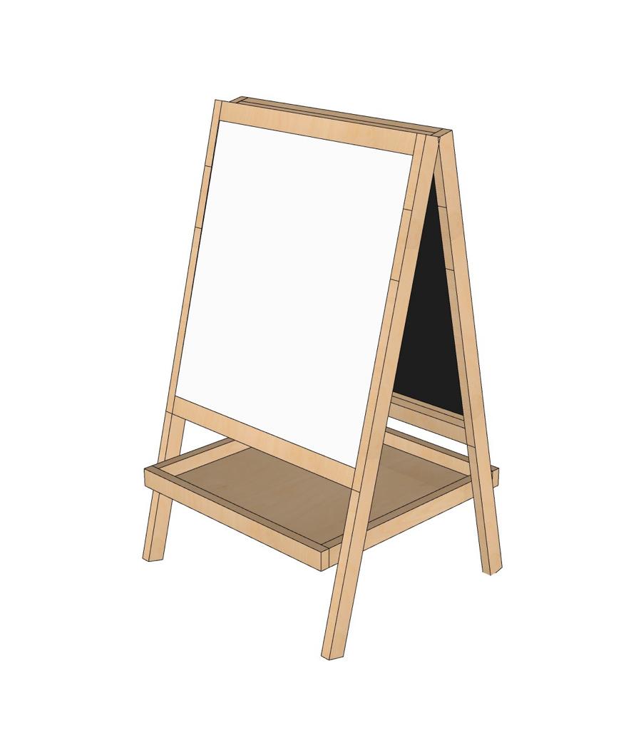 Easel Board (Small)- 17 X 15.5 X 30 Inch(L X W X H)