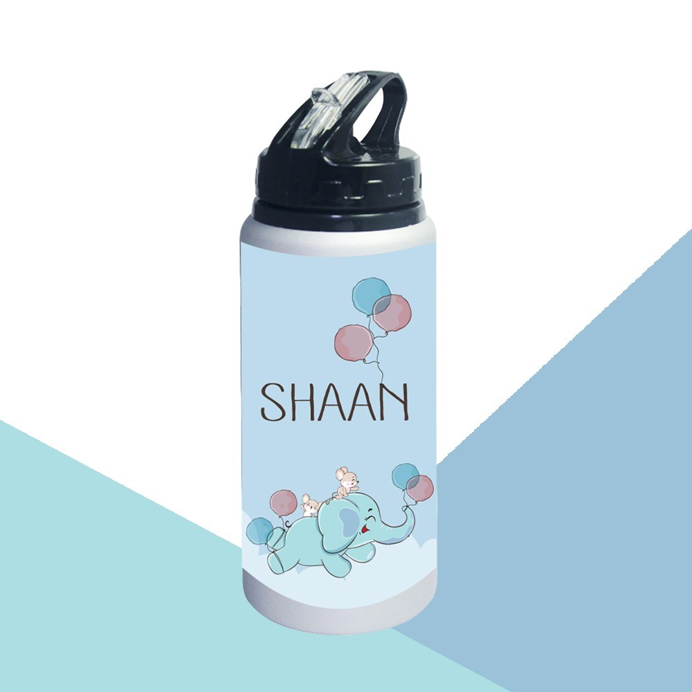 Elephant -Blue Sipper Bottle