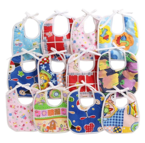 Set of 12 Cotton Assorted Pint Bibs - 603 Combo D 603 Combo P12