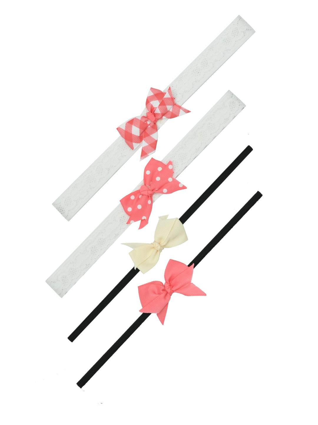 Girls Trendy  Headbands Pack of 4 -  Multicolor-FUNHB573
