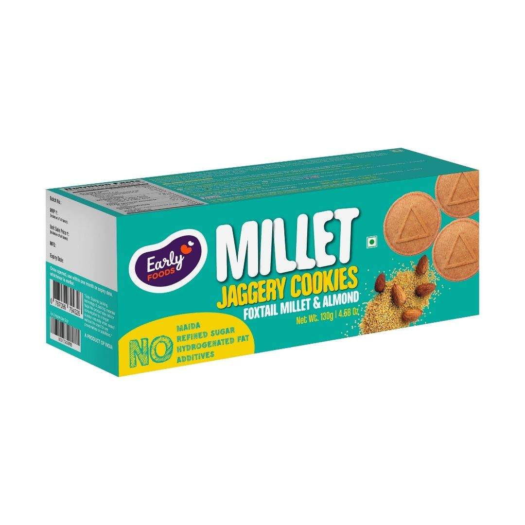 Foxtail Millet & Almond Jaggery Cookies 130g