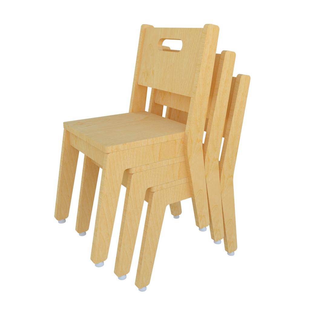 Grey Guava Stackable Chair- 11.6 X 11 X 22.5 Inch (L X W X H)