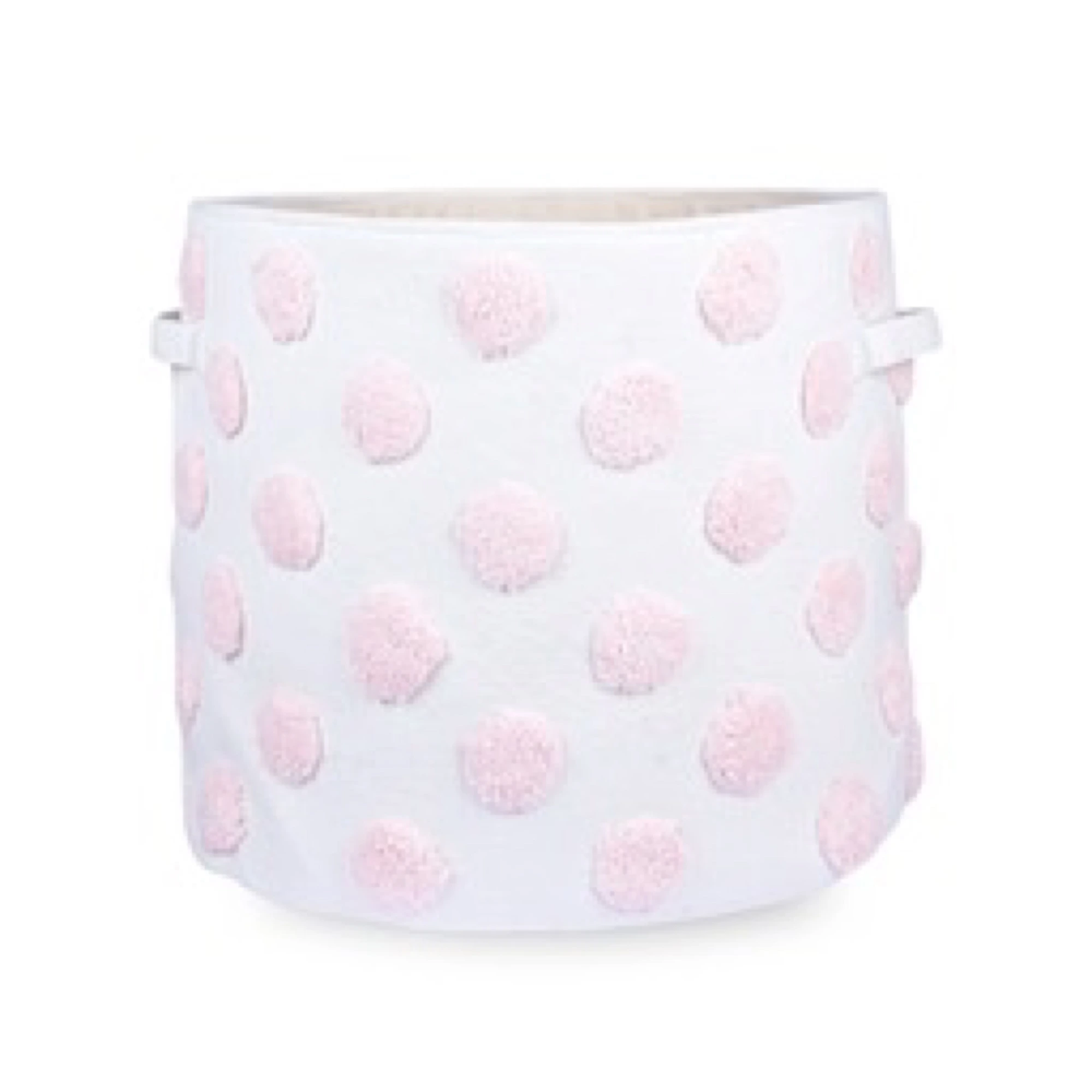 PomPom Extra-Large Round Pink Toy Storage Basket
