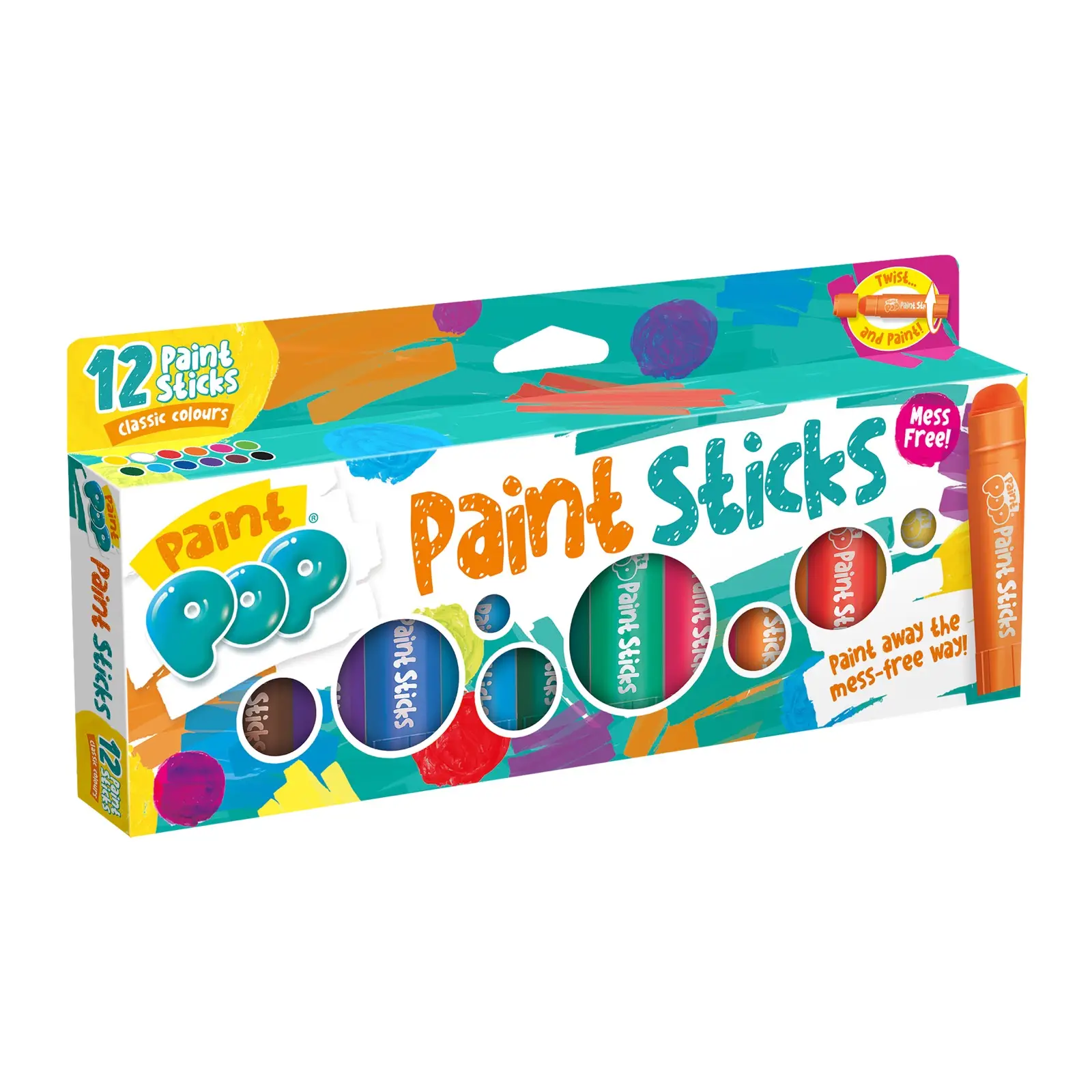 Classic 12 Pack Quick Dry Paint Sticks