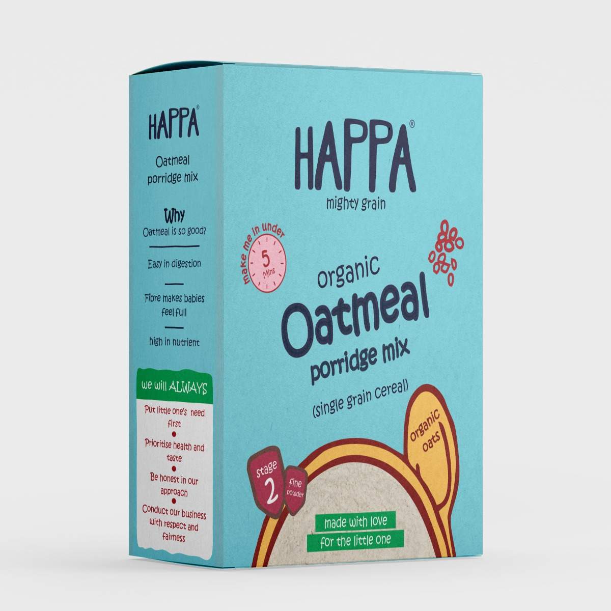 Organic Baby Cereal Oatmeal Porridge