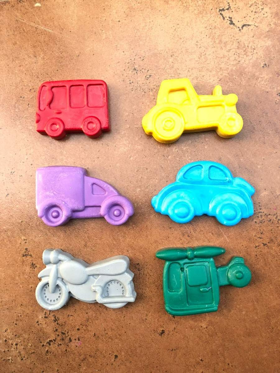Jumbo Vehicles Crayon Set of 6