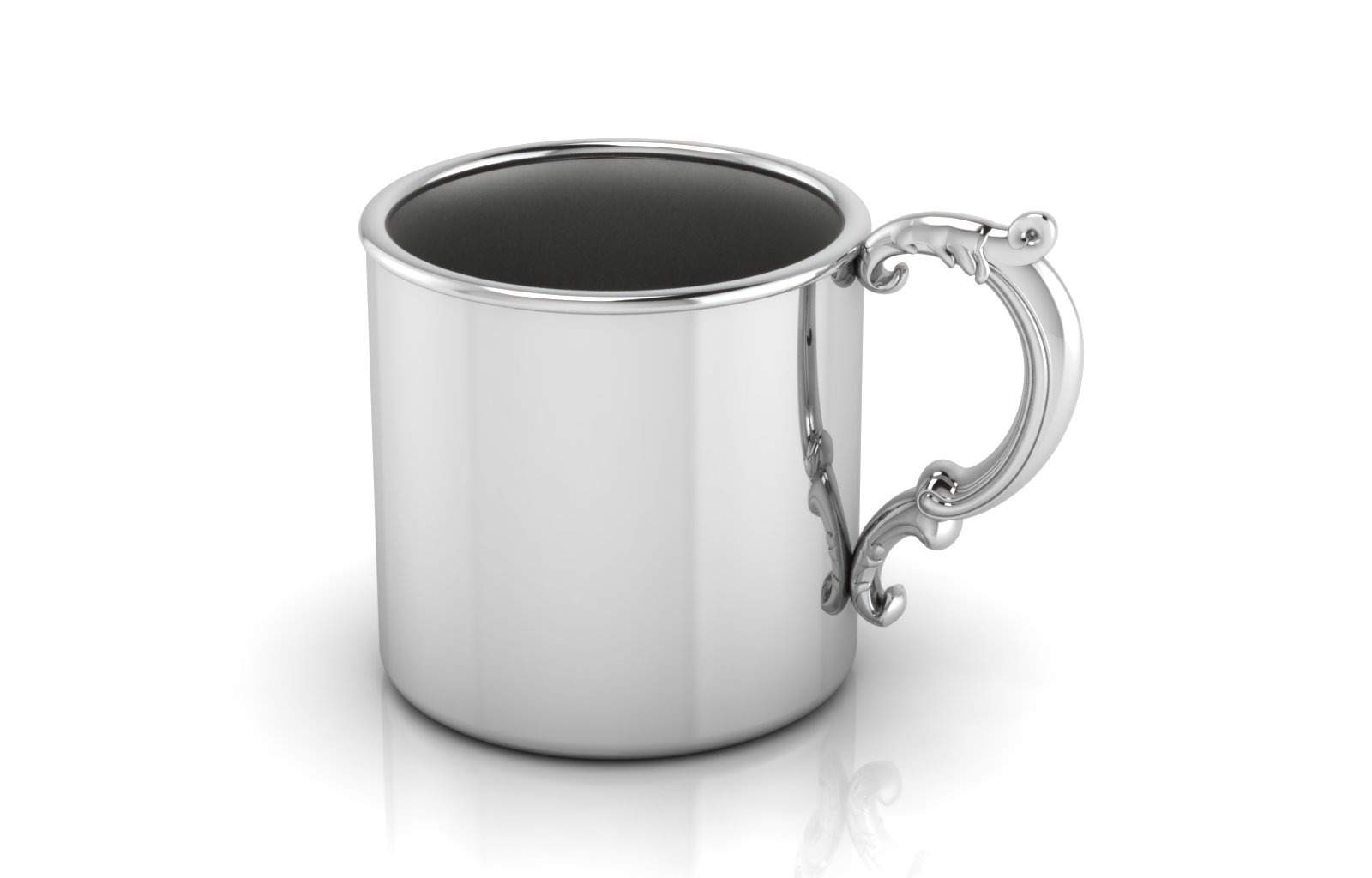 Silver Baby Cup - Classic with a Victorian Handle