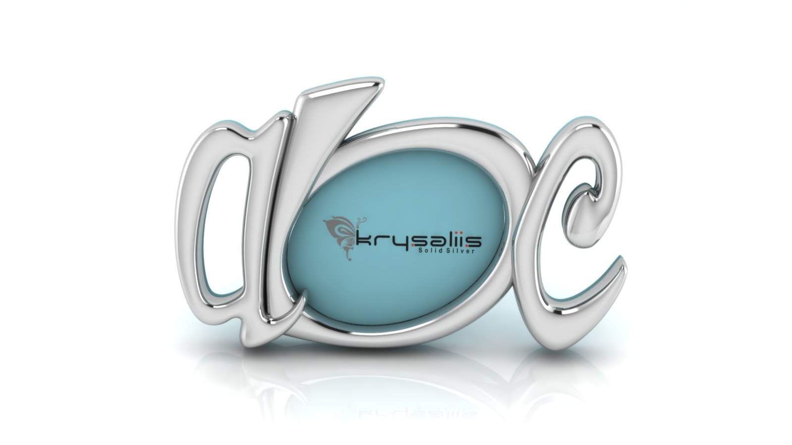 Silver Plated Photo Frame for Baby & Kids- ABC