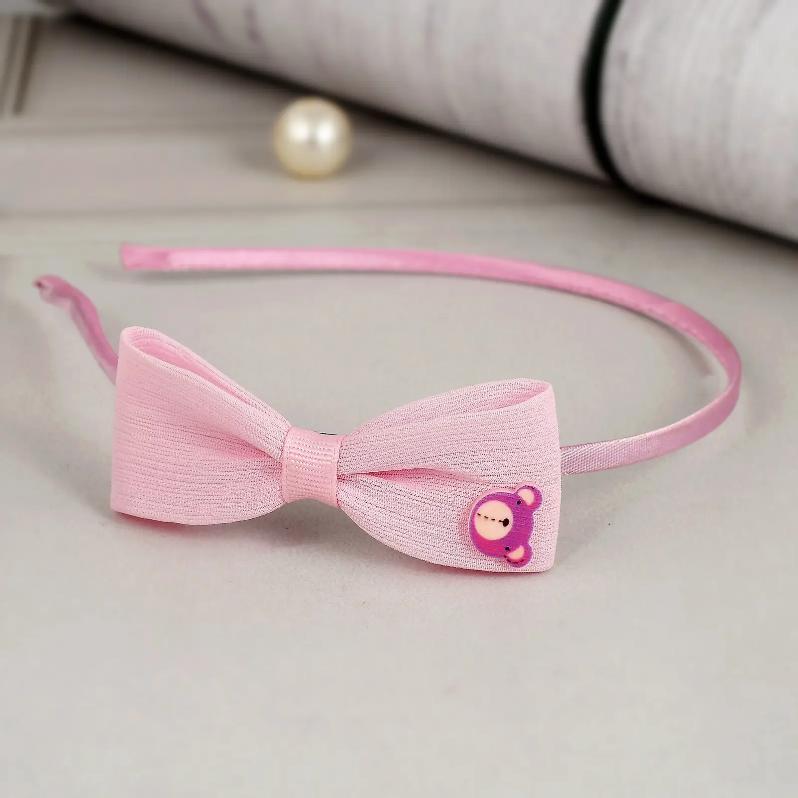Bow Hair Band - Pink (LPHA0145)