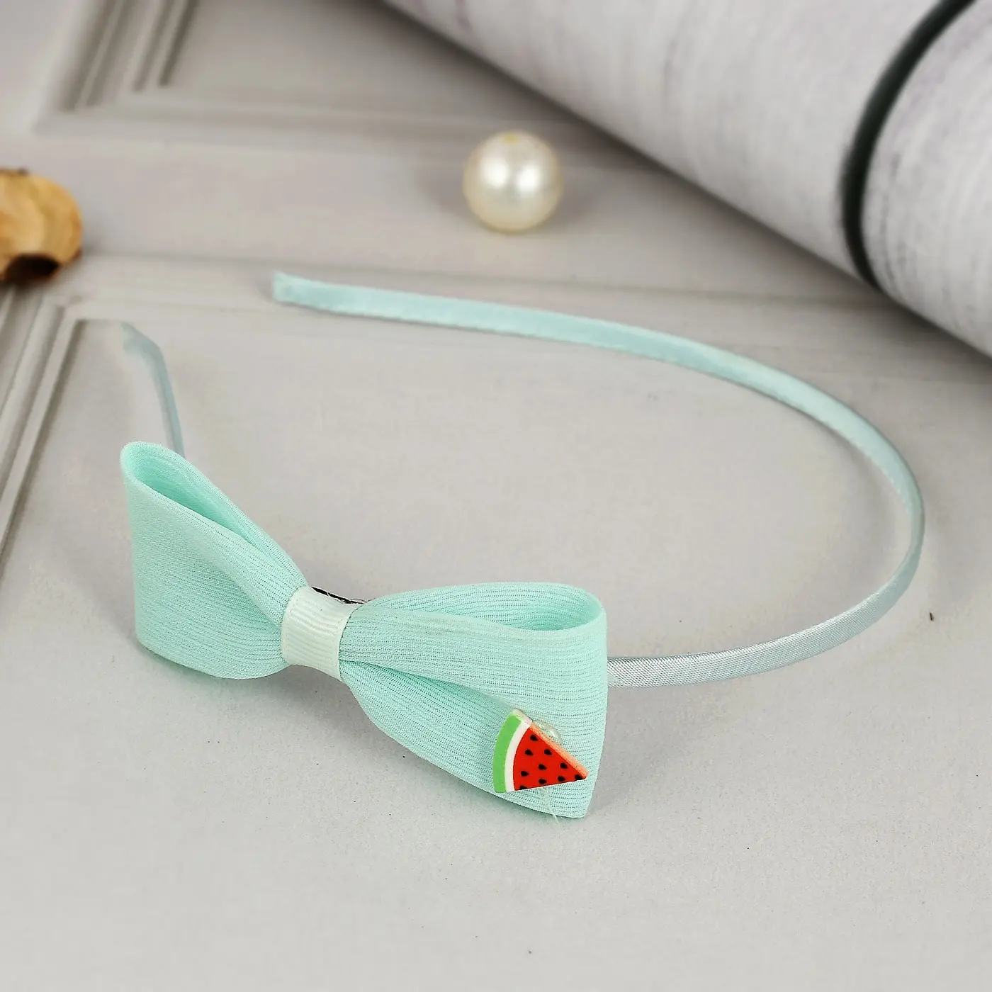 Bow Hair Band - Blue