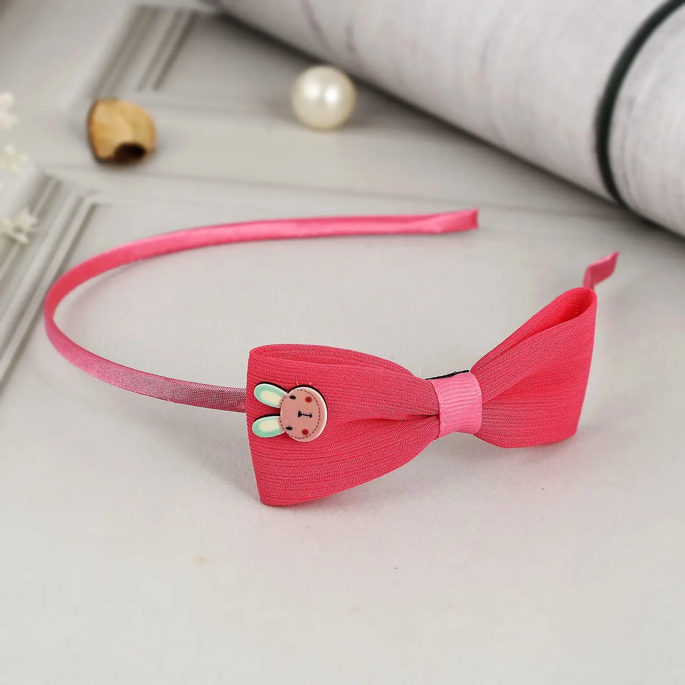 Bow Hair Band -Pink (LPHA0147)