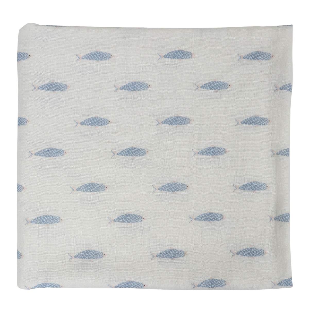 Fish Muslin Swaddle