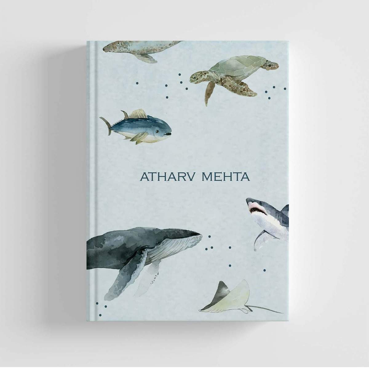 Hard Bound A5 Notebook - Marine World