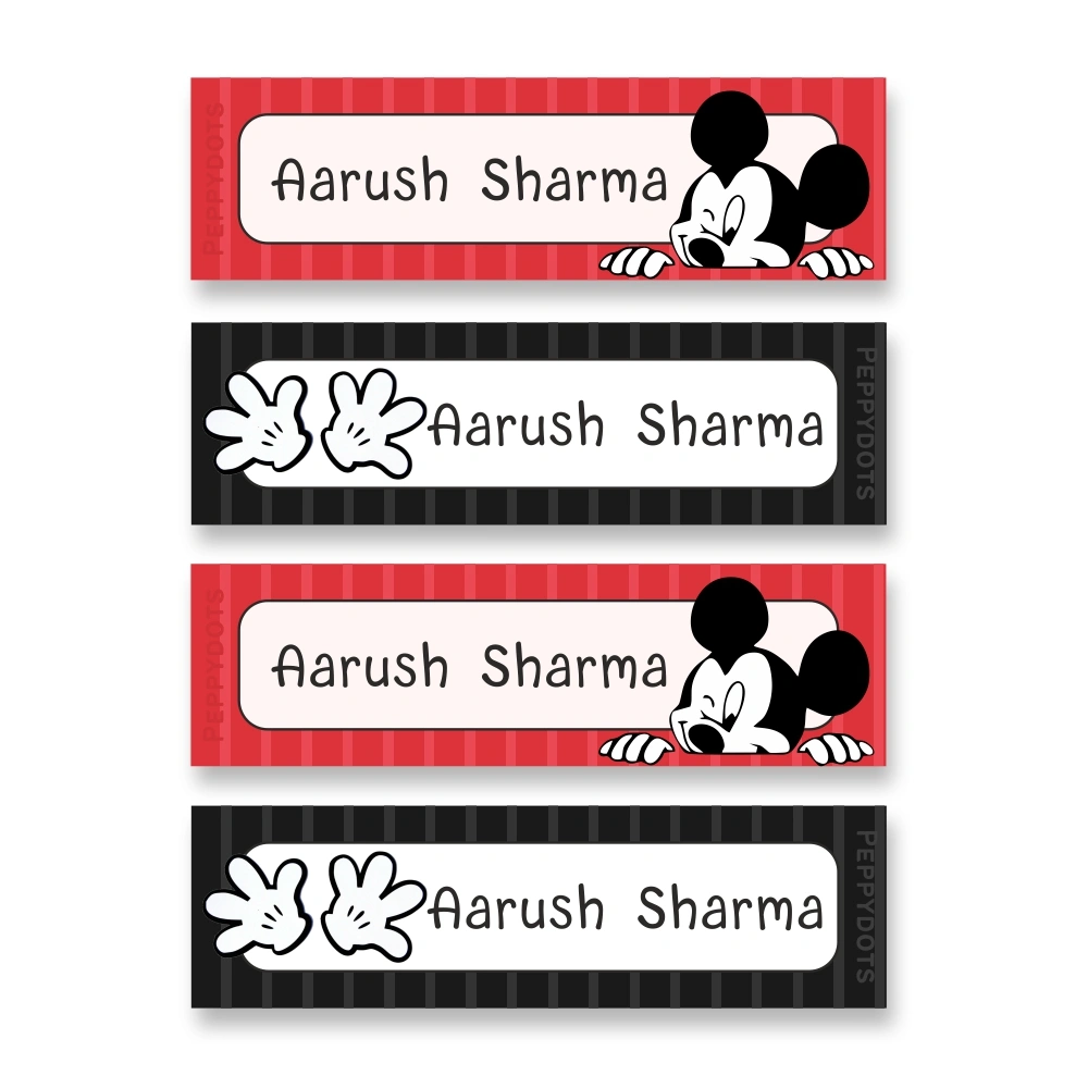 Waterproof Labels - Mickey Mouse