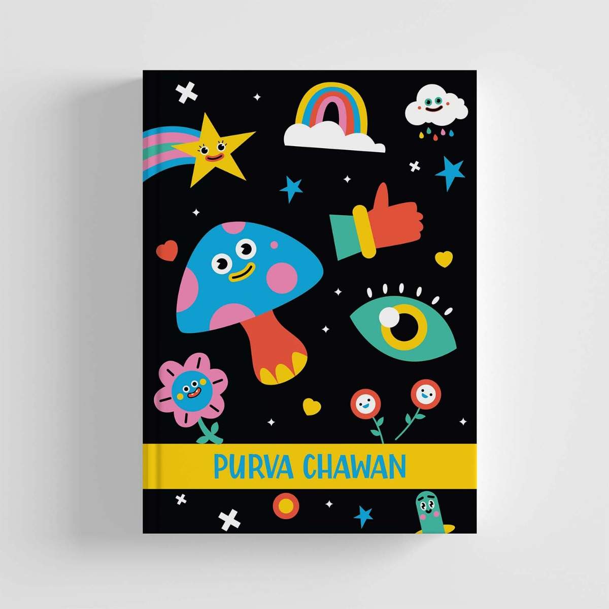 Hard Bound A5 Notebook - Midnight Funk