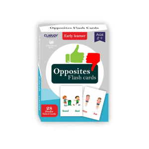 Opposite Words flash card for kids of age 2 years and Above