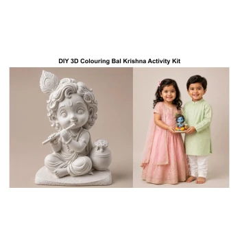 DIY 3D Colouring Bal Krishna Activity Kit