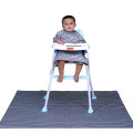 Chevron Grey Coverall Full Sleeve Long Feeding Apron Bib