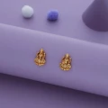 Divine Lakshmi Gold Polish 925 Silver Stud Kid Earring(8+ Yrs)