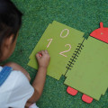 Wooden Reusable Android Math Activity Writing Practice Chalk Book for Kids | Learn Numbers, Shapes, Addition, and Subtraction | Math Learning Kit| Numbers Practice and Educational Toy