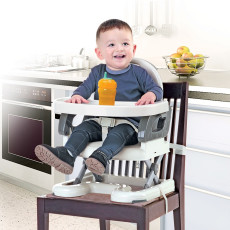 Fold Up Adjustable Chair Booster seat  Grey 6M to 48M