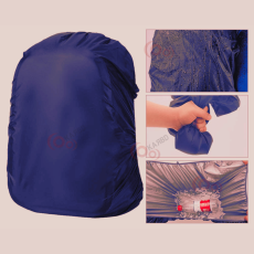 Rain Cover & Dust Protection Cover for School Bags Laptop Backpacks - Navy Blue