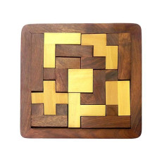 Wood Jigsaw Puzzle - Brown