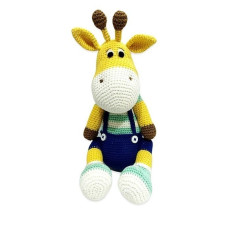 Handcrafted Amigurumi - Naughty Giraffe Teal