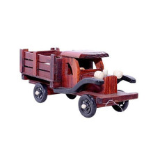 Vintage Wooden Truck Showpiece - Brown