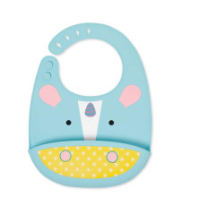 Zoo Fold & Go Silicone Bib Bibs  Unicorn 6M to 36M