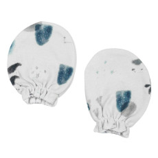 Baby Mittens- Panda on White Base