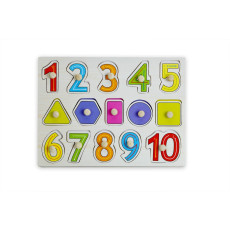 LazyToddler Knob Learning Board Toy - Ideal for Early Educational Learning for Kindergarten Toddlers & Preschools(Numbers & SHapes)