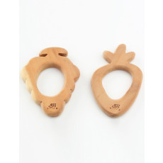 Wooden Teethers- Grape & Carrot