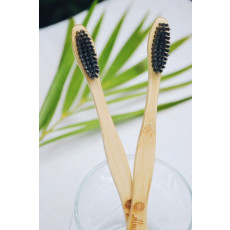 Bamboo Toothbrush ‚Charcoal (Pack of 2)